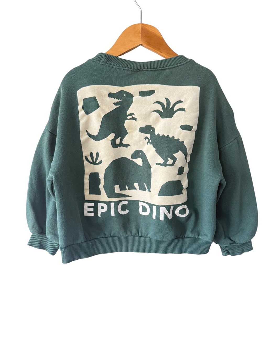 Zara Forest Green Crewneck Sweatshirt